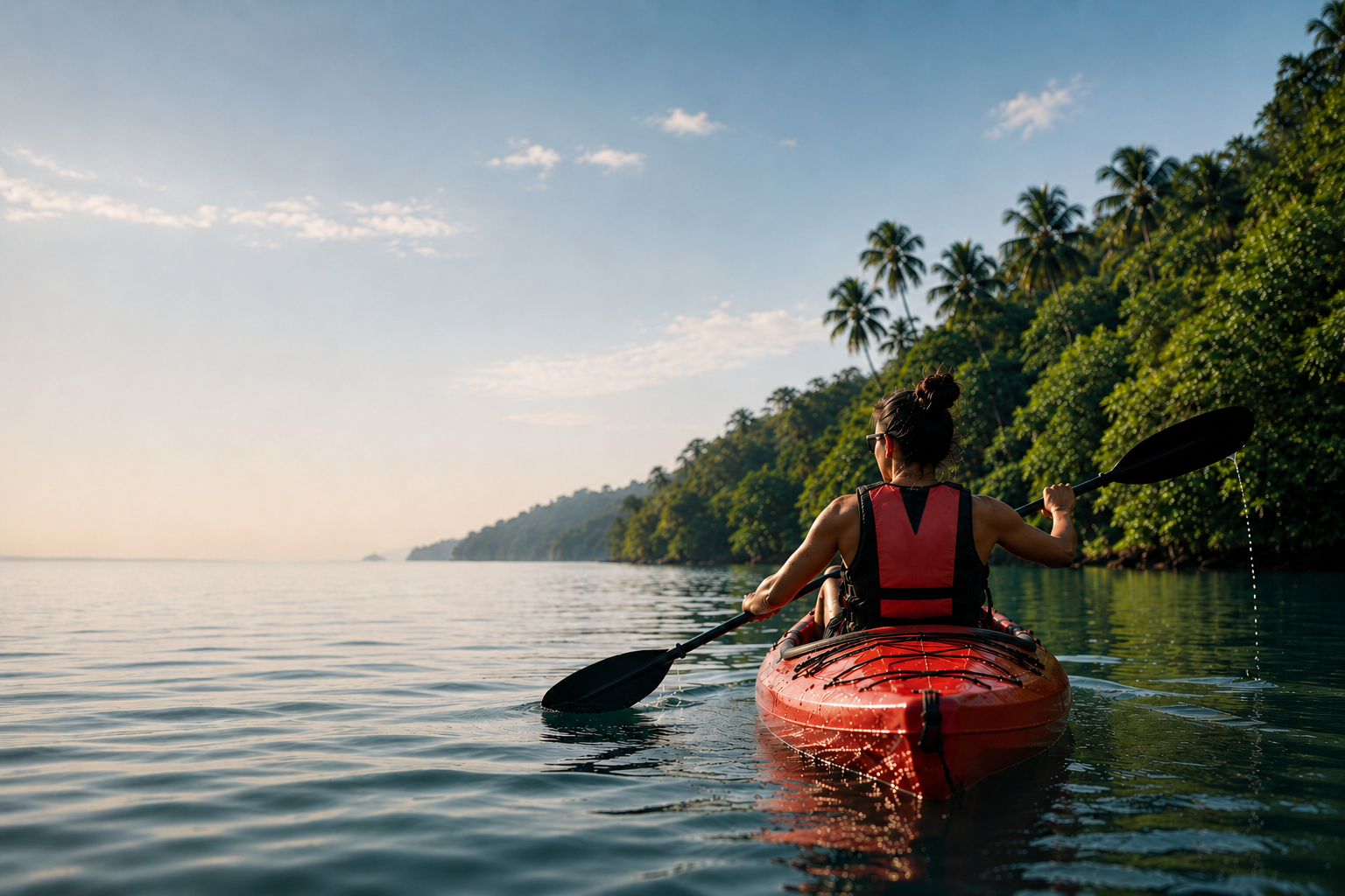Kayak adventure desktop background