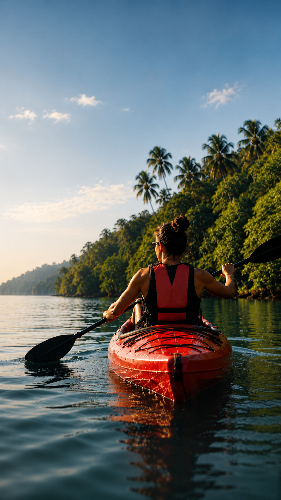 Kayak adventure mobile background